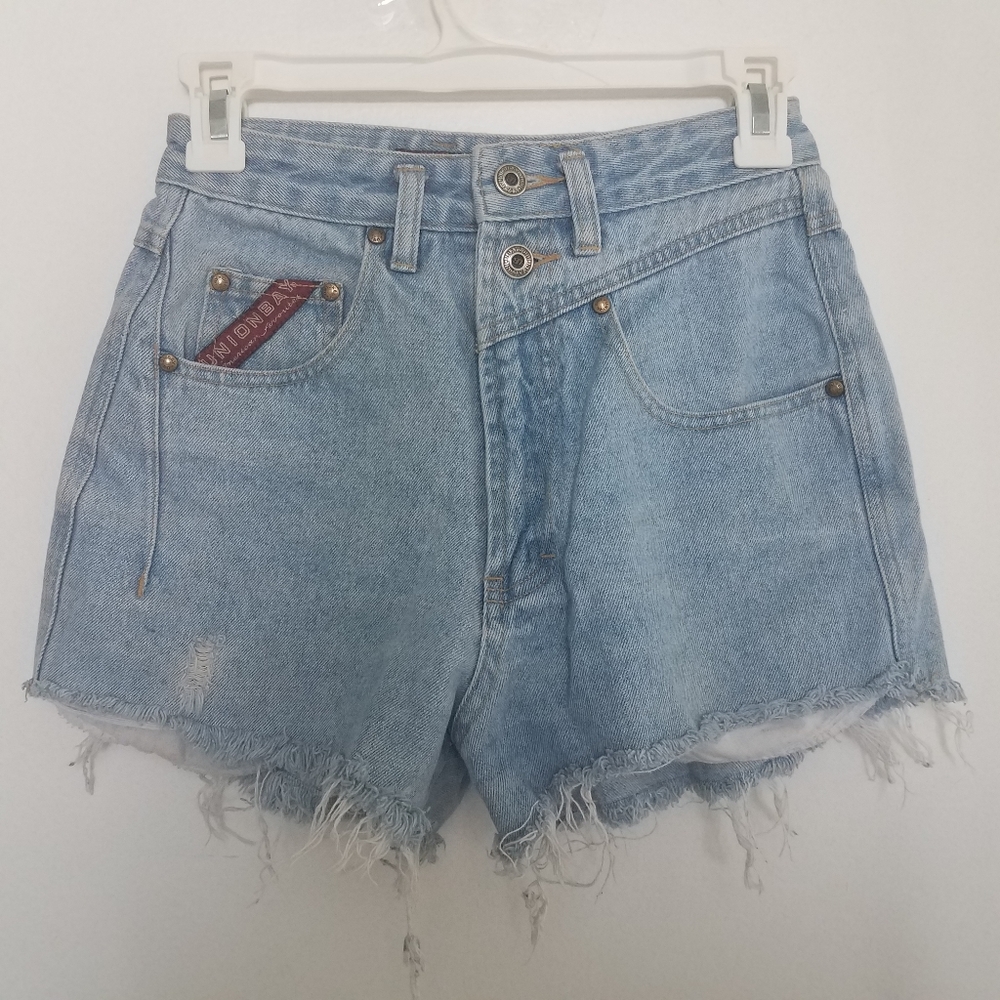 Junior's UNIONBAY Vintage Denim Distressed Shorts